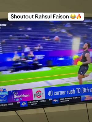 Shoutout Rahsul Faison man 😂🔥 #nflcombine 