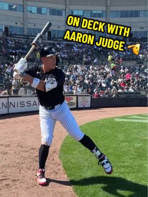 On deck with Aaron Judge 🫡 #yankees #MLB #baseball #aaronjudge #springtraining 
