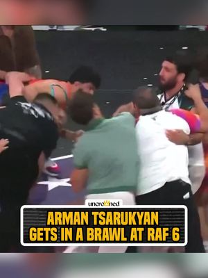 There’s a brawl after Arman Tsarukyan defeats Georgio Poullas! #RAF6