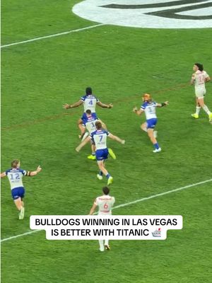 Bulldogs do it in style 🛳️ #NRLVegas #NRL