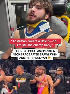 Georgio Poullas’ message from the ambulance after Arman’s attack 👀 (via @Georgio poullas, @Sugasean) #UFC #mma #wrestling #armantsarukyan #georgiopoullas 