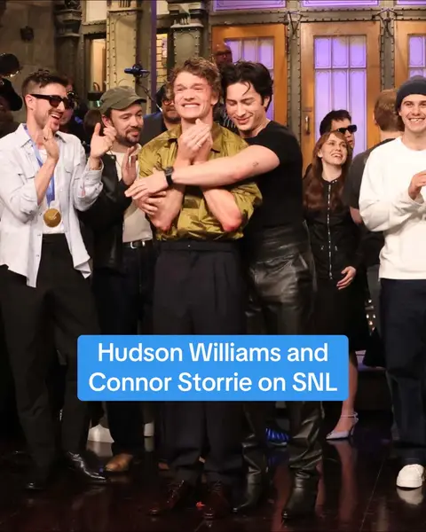 Things we love to see: Hudson Williams supporting Connor Storrie on SNL 👏