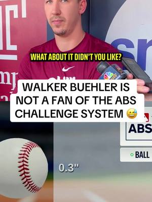 The ABS Challenge System has a forever hater in Walker Buehler 😂 (🎥: TimKellySports/X) #foryoupage #MLB #baseball #walkerbuehler #buehler 