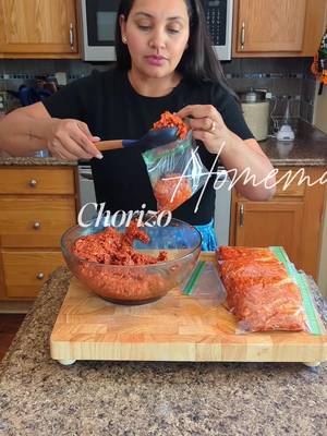 Homemade Chorizo  My friend @muybuenocooking shared about AI taking over Mexican recipes and it really made me want to chat about it because so many of you share with me crazy AI recipes that don’t turn out well. Please get your recipes from a human, and if you want Mexican food? Learn it and support your favorite Mexican cooking creators.  For this chorizo my way you’ll need:  4lb ground pork 1 tbs whole peppercorn  1 tbs whole cumin  2 tsp Mexican dry oregano  Salt to taste  Garlic (like 5)  1/2 stick of cinnamon  2 tsp paprika  1 tbs onion powder  2 tbs garlic powder  3 dry bay leaves  3 dry ancho Chiles  10 dry chile guajillo  1/4 cup white vinegar  Enjoy!  #homemadechorizo #chorizo #mexicanculture #mexicanrecipes 