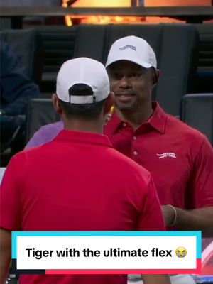 Forever thinking about this flex from Season 1 😭 #TGL #tigerwoods #tomkim #golf #TheMasters 