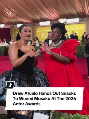 Not the carcinogens 😩 @Drew Afualo #WunmiMosaku #ActorAwards 