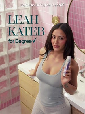 Attention! A hot (and fresh smelling) new bombshell just entered the Degree Clinical Villa❤️‍🔥 5X the benefits against 5 types of sweat. Whether she’s on the island or off, @leah.kateb does it all #No5weat  #DegreePartner