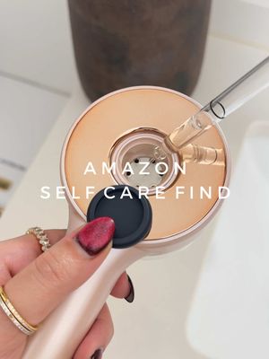 Amazon Self Care Find 🩸🧖🏻‍♀️ This electric massager has a red, blue, and purple light for scalp and hair. It deeply unclogs hair follicles, controls oil, removes dandruff, and nourishes hair. You can also put whatever hair serum you want inside the brush. #amazonfinds #SelfCare #gadgets #asmr #hair 