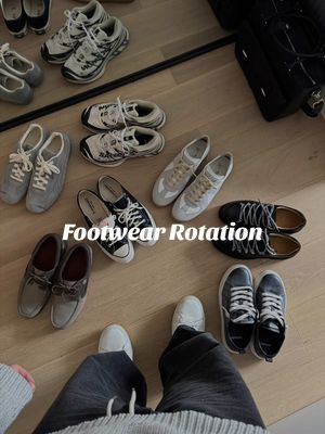 Current footwear rotation ♻️ let me know which pair you’re picking in the comments! Save for later . . . #mensfashion #sneakers #fyp #mensstyle #footwear 