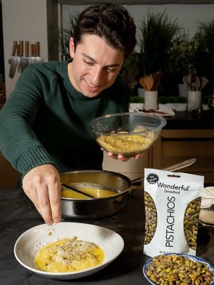 #ad I celebrated #WorldPistachioDay in partnership with @WonderfulPistachios by hosting 15 friends for dinner. From appetizer to dessert, each course showcased how seamlessly pistachios can elevate any dish. Wonderful Pistachios are not only a delicious protein snack but also a versatile ingredient in the kitchen, adding the perfect flavor and crunch!