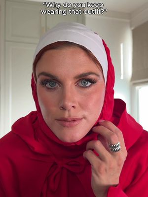 I wish I didn’t have a need for this costume or that I could keep it to Halloween, but it feels like our rights and respect are being attacked weekly  - and not just from losers in the manosphere but from world leaders like the president of the United States and those making decisions about laws that effect us. I first read the handmaids tale when I was 18, 20 years ago now. I loved it straight away but it felt like a dystopian world so distant from our present - although of course I knew she’d written about everything that had happened somewhere in the world. I felt like we were living in a time of progression.  Now I can’t even watch the series because it feels too close to our reality. It’s awful to view men discussing our bodies, our reproductive rights and all our other hard faught for battles - like they should be entitled to an opinion.  This week we are building up to yet another international women’s day where we see how far from equality we have to go. Where Trump, Farage and the likes are being louder in their disrespect towards our journalists or our athletes or women in general. I wrote my book to offer an antidote - to help us reclaim our voices and our confidence so we say enough is enough. Together we can - and we must - keep fighting back. Until then, this outfit will have to keep coming out. ❤️ #fyp 
