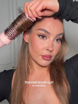 Thermal brush curl in real time ✨ @wavytalkofficial #hotbrushcurl #thermalbrushcurl #hairtutorial 