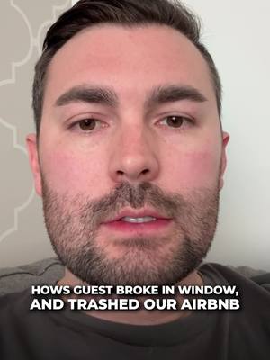 A guest didn't check in, but decided to break in through the window instead...