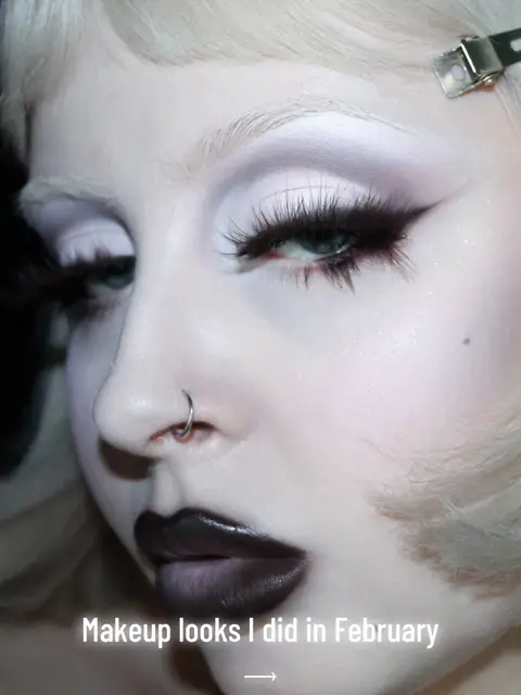 Makeup looks from February! 🧼 This month went by so quickly! Who’s ready for spring looks? #March #experimentalmakeup #creativemakeupartist 