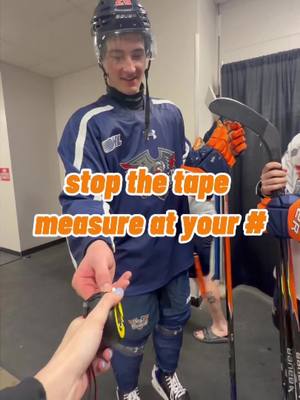 measured with confidence! 📏 #flintfirebirds #ohl #hockey #tapemeasurechallenge 