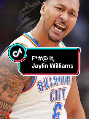 F It, Jaylin Williams #NBA #fyp #okcthunder #jaylinwilliams #basketball 