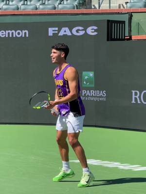 Court Royalty 👑 #indianwells #TennisParadise #lakers #lebronjames #carlosalcaraz 