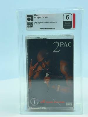 Artist:  2Pac Title : All Eyez on Me  Year: 1996 Label : Death Row Records Media : Sealed Double Cassette . . . . #2pac #tupacshakur #tupac #cassette #hiphop 