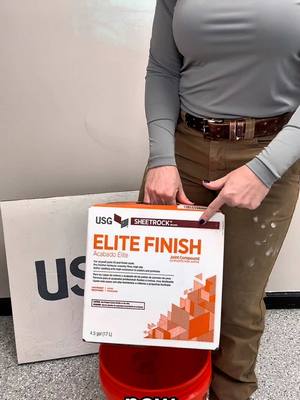 Have you tried USG's new Sheetrock® Brand Elite Finish Joint Compound? Now available across the midwest, this is a premium finishing compound that's super smooth, easy to work with and sand! #USGPartner