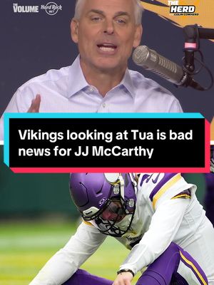 The Vikings looking at Tua tells you what they think of JJ McCarthy #NFL #sports #football 