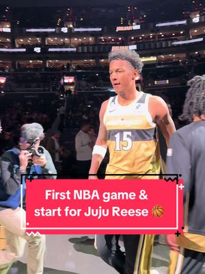 A night of firsts for Juju Reese! 🏀🤩 #washingtonwizards #JujuReese #NBA #debut 