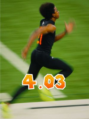 Ja’Kobi Lane took the shortcut in the 40 Yard Dash 🏎️💨