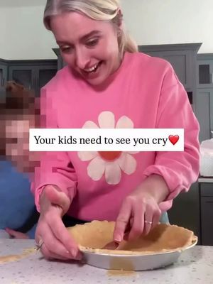 The word I keep hearing from this community and friends, is “overwhelmed.” I get asked, “how do I handle grief in front of my kids?” From what’s going on in the world to your personal lives, I know you’re carrying a lot right now. Tonight I want you to know, that it’s okay to be human. I wanted to repost this from when we were baking treats for my grandpa who was in his final days of life. I started crying. My toddler saw. She asked if I was sad. Many parents want to hide their tears from their kids, of course we do. It’s been shown that up to 90% of parents don’t know how to talk about grief with their kids, nobody has taught us how and we can barely do it with ourselves! But crying in front of your kids is actually a positive tool to building their own emotional resilience and intelligence- They don’t need to know all the details. Share this post with your partner and yourself to come back to. ⭐️4 reasons I allow myself to cry in front of my toddler as a MS in grief and bereavement, and a mom: 1️⃣ It helps them better trust their intuition- when they notice your feelings and what they perceive to be happening is validated, it teaches them their instincts can be trusted and are accurate. 2️⃣ It teaches them that emotions are normal and that sadness, like any other emotions, doesn’t need to be hidden or feared. 3️⃣ It creates emotional safety. When you acknowledge your feelings, it helps your child learn it’s safe for them to do the same. It shows them they’re allowed to express themselves in the home and it deepens connection and trust. 4️⃣ It helps them build empathy. My 2 year old thought to get me her favorite snack of applesauce to “help me”, and then kept hugging me. This helps them build compassion and emotional intelligence. Send this to yourself and share with your community so more moms know it’s okay to be human in front of their kids. You don’t have to hide your feelings❤️