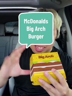 Trying McDonalds New Big Arch Burger for a Food Review! How does this product taste? #mcdonalds #foodcritic #foodreview #mukbang #fastfood 