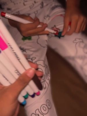 Coloring Pajama Set 🔴🟠🟡🟢 #coloringpajamas #pajamas #fyyp 
