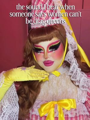 Can’t hear ya 😛 #dragqueens #dragqueenmakeup #drag 
