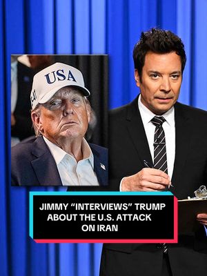 Jimmy "interviews" Trump about the U.S. attack on Iran. #FallonTonight #TonightShow #Trump #JimmyFallon 