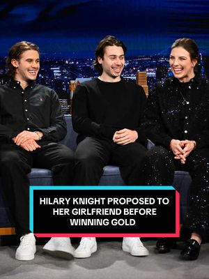 @Hilary Knight proposed to her girlfriend over a grate before winning gold at the @NBC Olympics & Paralympics! #FallonTonight #TonightShow #HilaryKnight #WinterOlympics #JimmyFallon 