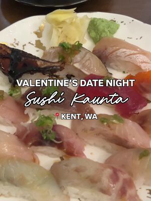Quick trip down to Seattle to finally try Sushi Kaunta in Kent for Valentine’s Day! 💖🍣 Sushi Kaunta @sushi_kaunta has been on our list to try forever and is highly recommended by everyone who stops in! 🥹 It’s a one-man operation by Chef Sean, who carefully curates each dish on the menu. Reservations are made in advance with staggered times and pre-orders to ensure he has enough time to prep and take care of each customer!  We got the miso soup, 14 piece chef’s choice nigiri & scallop nigiri. 🫶 The miso soup was so flavorful & made fresh to order! Chef Sean explains all of the fish to you and where each comes from. Overall, all of the fish were such great quality and very buttery! 🤤 I think we only had one fish that was not our favorite and we personally prefer our sushi rice with slightly less vinegar. The tuna, sea bream, unagi and scallops were standouts for us! ♥️  The restaurant was very cute and cozy, and we had a wonderful time! We look forward to visiting again & trying their beautiful kaisendons! 😊 Be sure to check out Sushi Kaunta for your next sushi craving!! 🥰 📍 Sushi Kaunta in Kent, WA 💸 $50+ per person  🏷️ #sushikaunta #kentwa #seattlefoodies #seattlefood #seattleeats 