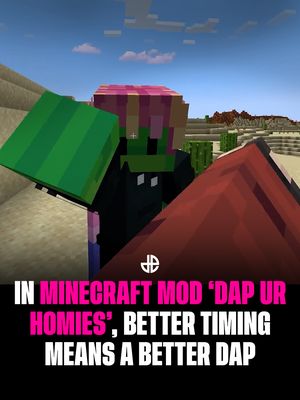 In the new Minecraft mod 'Dap Ur Homies' players can dap their friends which is ranked from tier 1-5, each giving players a different effect based on how well they performed the action 👀 🎥: Krtzyy #gaming #Minecraft #minecraftmeme