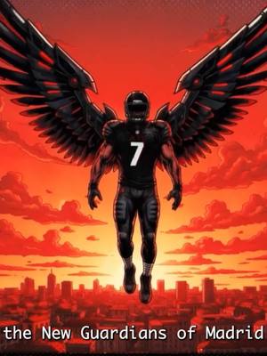 🇪🇸 Doctor Strange abre el portal  ¡Llegaron los nuevos guardianes de Madrid! @Atlanta Falcons 🔴 ⚫ #NFLMadridGame  🇺🇸 Doctor Strange opens the portal. The new guardians of Madrid have arrived! 🔴⚫ #NFLMadridGame