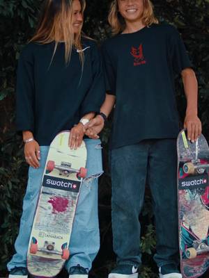 Meet our newest additions to the Swatch Proteam @skybrown and Ocean Brown 🏄🛹 In their world, it’s all about expressing themselves freely and doing what they love, together. Young, fearless and exceptionally talented in skate and surf, this sibling duo’s journey is only just beginning. #SwatchProteam #SwatchLovesSports