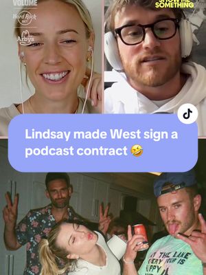 @Lindsay Hubbard making @West Wilson sign a podcast contract is just smart business 🤣 #bravo 
