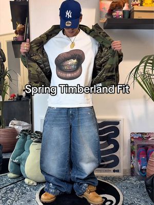 Timberland Spring Fit #streetwear #fashion #fashioninspo #springoutfits #timberland 