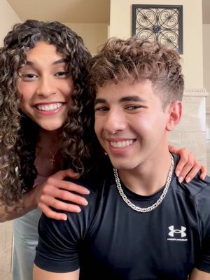 curly hair routine on my bestie @Angelo #curlyhair 