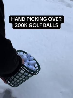 Winter golf is crazy at our Brookfield range… with over 2ft of snow for over 2 months, our golfers have hit close to 280,000 golf balls since we could last run our picker 🤯 #wintergolf #drivingrange #golfballs 