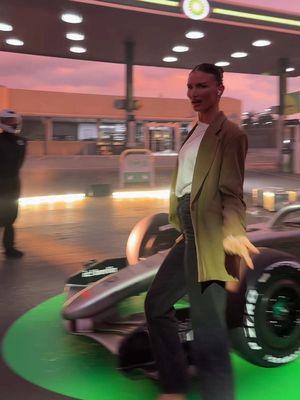 I’ll absolutely get in this car — don’t think I’ll be allowed to though 🫠 #f1 #audif1 #bp #formula1 #f1tiktok 