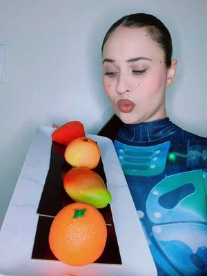 Amazing Crunch. Trying Desserts From @armilaslounge 🍊🥭🍑🍓 #cyborg 