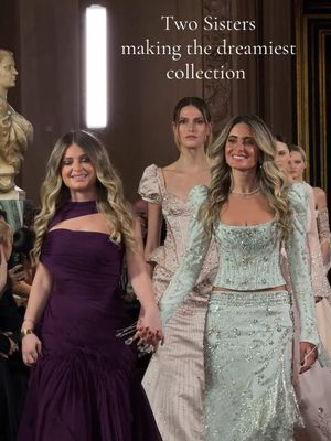 Lebanese Label : Aleen Sabbagh founded by sisters Aleen and Natalie Sabbagh made their show in Paris last night at the Opera  #fashion #lebanese #couture #aleensabbagh 