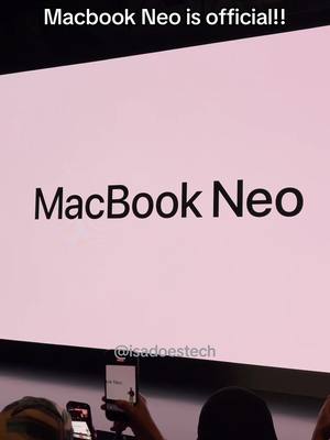 It’s official!! #isadoestech #macbookneo 