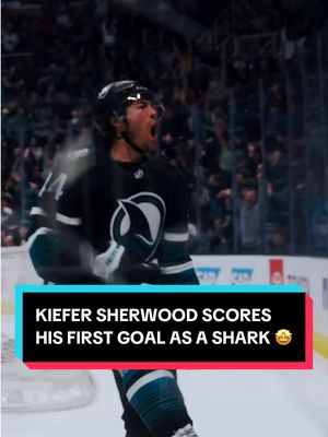felt that celly through my soul 🔥 #NHL #hockey #sports #KieferSherwood #SanJoseSharks 