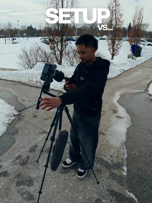 How I get this orbiting shot with just a tripod. Setup vs final shot. #filmmaking #videography #cinematography #contentcreation #filmmakingtips