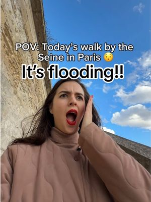 POV: you came for a romantic walk by the Seine… but la Seine flooded, a débordé 🌊 It’s been flooding for almost two weeks now. The quais are underwater, many benches disappeared, and Paris feels a little different… a little dramatic, un peu sauvage. C’est beau, but also a reminder that nature is always stronger. If you’re visiting Paris soon, check the river levels before planning your cute sunset walk 👀 Would you still go for a balade like this? 💙 #Paris #LaSeine #ParisFlood #LifeInParis #ParisVibes