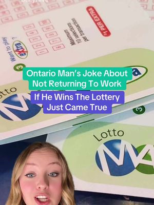 Ontario man wins BIG at Lotto Max Jackpot! 💰🎙️-@olga🌟 #ontario #lottery #lottomax #lotteryticket #lotterywin 