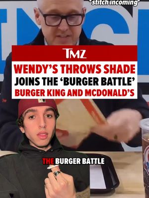 Not Wendy’s jumping in 😭 Amid the “burger battle” between McDonald’s and Burger King, Wendy’s U.S. president hopped into the kitchen to get in on the beef.   🖋️: @aidenjmarks 📷: Instagram/chris_mcd/BurgerKing/Wendys