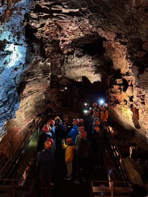 Our idea of a relaxing day on vacation consists of exploring Iceland’s Lava Tunnel tour with @All Things Iceland - Jewells  🔦 #iceland #reykjavik #lavatunnels #tripadvisor 